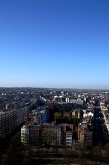 Obraz premium Bruxelles : Panorama sur la ville du haut de la Basilique de Koekelberg (Belgique)