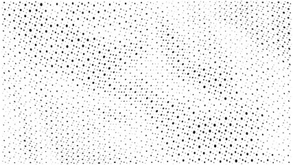 Naklejka premium Halftone gradient pattern. Abstract halftone dots background. Monochrome dots pattern. Grunge texture. Pop Art, Comic small dots. Wave twisted dots. Design for presentation, report, flyer, cover, card