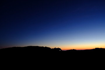 Naklejka premium night with house