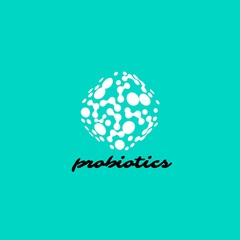 Probiotics logo. Bacteria logo. Concept of healthy nutrition ingredient for therapeutic purposes. Simple flat style trend modern logotype graphic design isolated