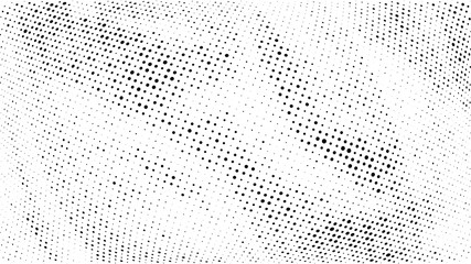 Halftone gradient pattern. Abstract halftone dots background. Monochrome dots pattern. Grunge wave texture. Pop Art, Comic small dots. Design for presentation, business cards, report, flyer, cover