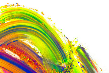 Natural colored pigment powder. Place for text.