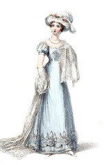 Woman in old dress - 251844325