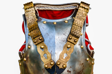 Metal military cuirass or plate armor