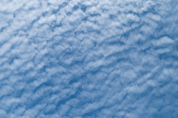 Natural clear blue sky with some clouds for background or backdrop freedom concept