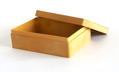 Beige plastic box