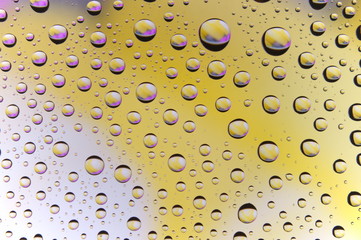 Water drop color yellow
