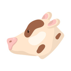 Isolated object of pig and face  icon. Collection of pig and pork vector icon for stock.