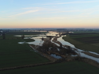 Fototapeta premium Altmühlüberschwemmung 2019