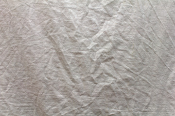 Fototapeta na wymiar texture wrinkled white fabric