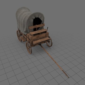 Vintage covered wagon