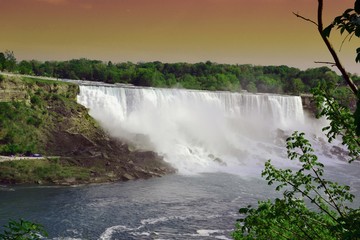 Niagarafall auf amerikanischer Seite