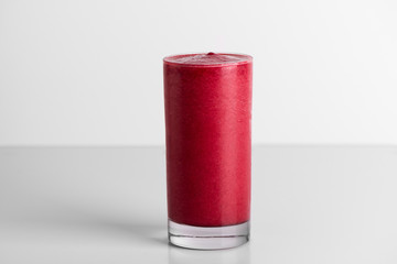 Red Smoothie on White Background