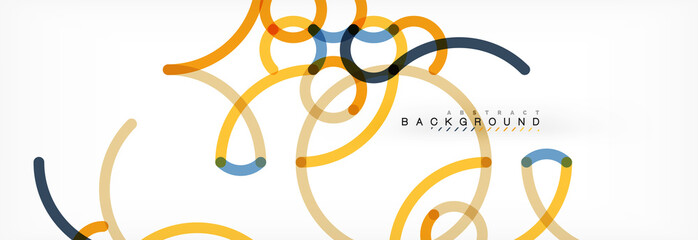 Abstract color lines on white. Modern colorful flow poster wave. Art design for your project