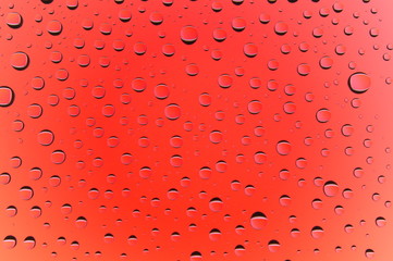 Water drop color Red