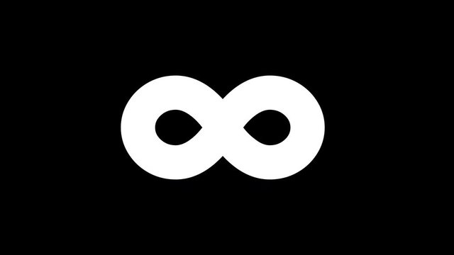 From the Glitch effect arises infinity symbol. Then the TV turns off. Alpha channel Premultiplied - Matted with color black
