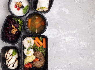 balanced diet for lose weight, top view