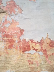 Wall paint worn