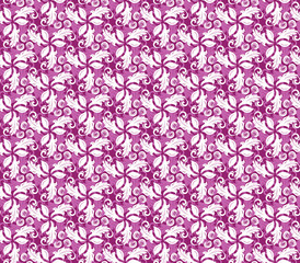 Floral ornament. Seamless abstract classic background with flowers. Pattern with repeating floral elements