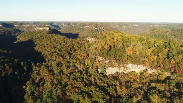 Landscape of Kentucky woods, aerial