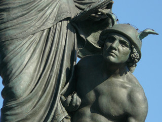 Obraz premium statue of Mercury, of Munificence and of the God of Commerce