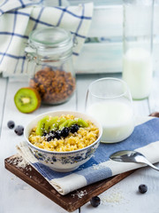 Bulgur milk porridge