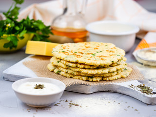 cornmeal tortilla with cheese