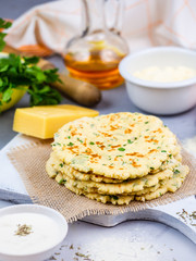 cornmeal tortilla with cheese