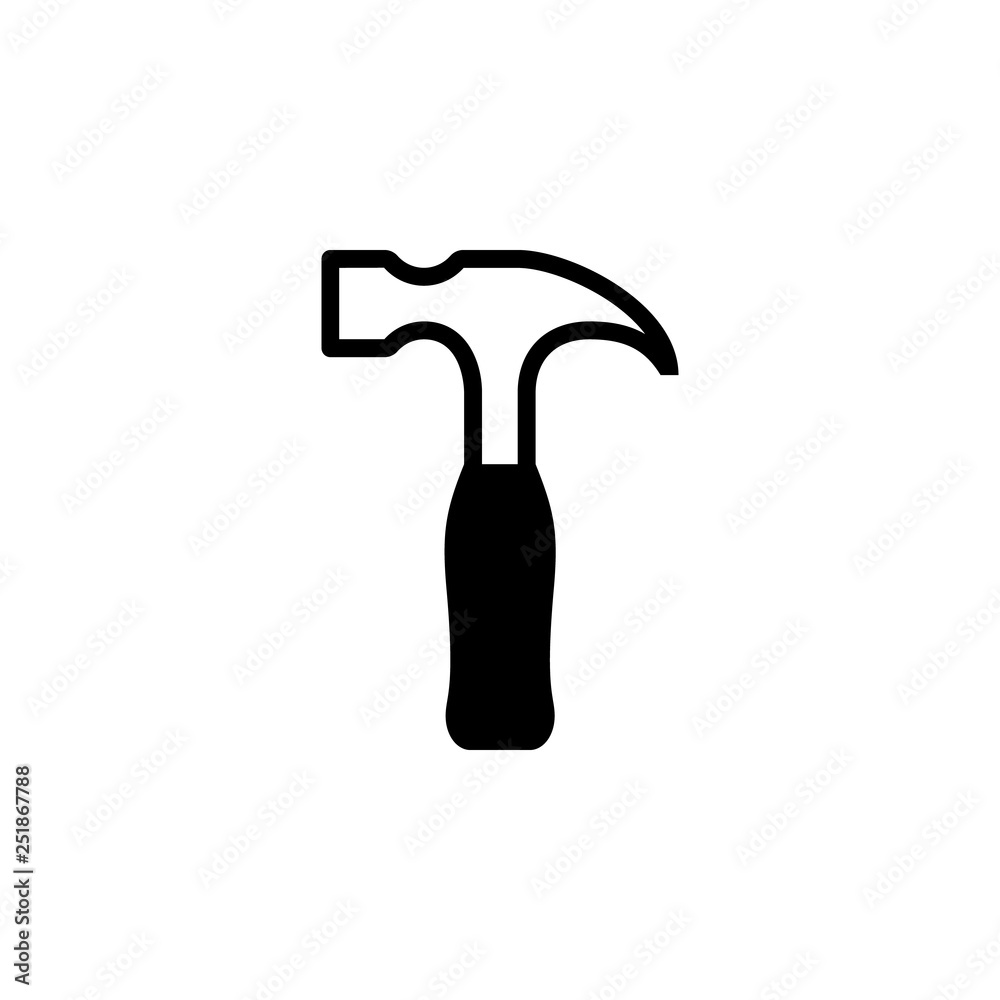 Poster Hammer icon vector. Hammer vector design. sign design. flat style. Vector EPS 10