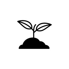 Sprout icon vector. Sprout vector design. sign design. flat style. Vector EPS 10