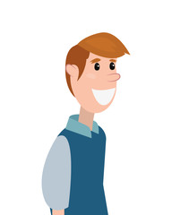 man character cartoon portrait