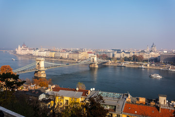 Fototapeta premium Beautifull view of the Danube river in Budapest