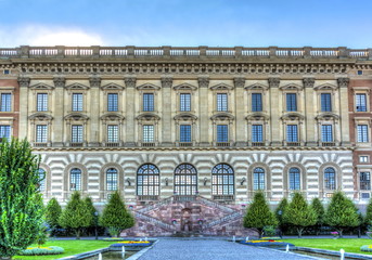 Naklejka premium Royal palace facade in Stockholm, Sweden