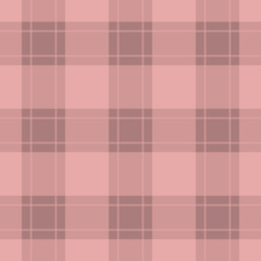 seamless tablecloth - pastel pink and red tartan