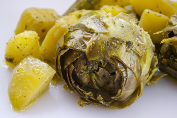 carciofi alla romana con patate