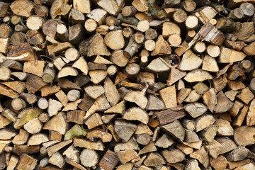 Firewood closeup