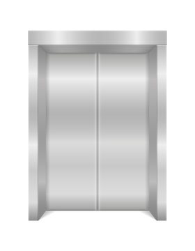 elevator modern office metal lift stock vector illustration