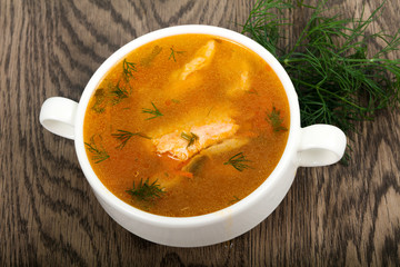 Salmon soup