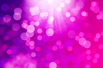 Festive purple background gradient light with bokeh circles