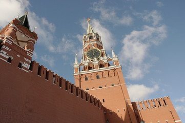 Obraz premium Spasskaya tower of the Moscow Kremlin