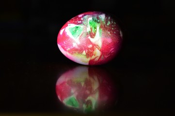 one colorful Easter egg