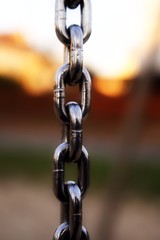 close up of a chain