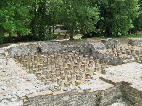 Olympus ruins baths of ancient Dion