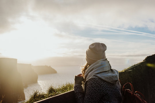 Taking pictures at the cliffs of moher and in galway