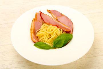 Pasta with duck