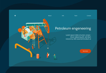 Oil Industry Page Design