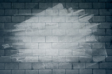 Paint on block wall