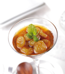 Rum soaked raisins