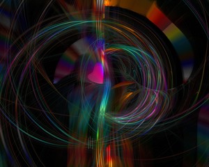 abstract digital fractal, fantasy design