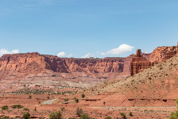 Fototapeta premium Winding Road Around Chimney Rock